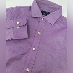 NWT Polo Ralph Lauren Purple Men’s Slim Fit Easy Care Shirt X1